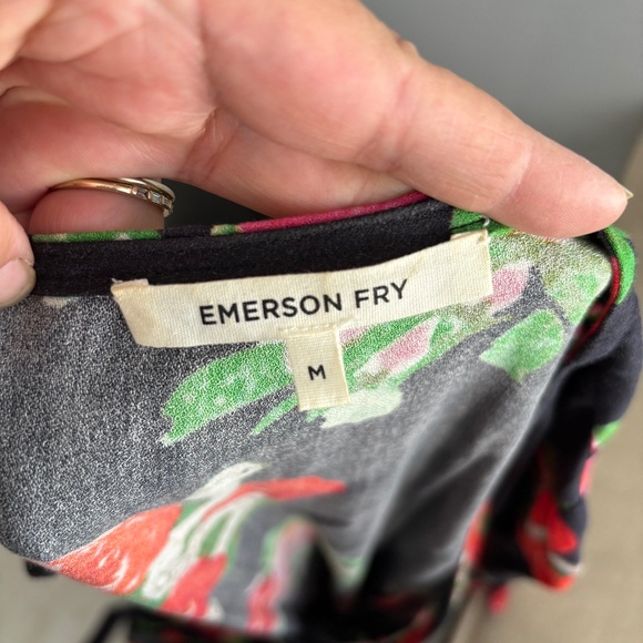 Emerson Fry Floral Maxi Dress - Navy and Red - Picture 2 of 10